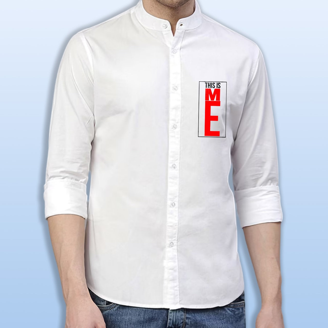 🤍💖 Premium Printed Ban Collar Shirt for Men 🤍💖