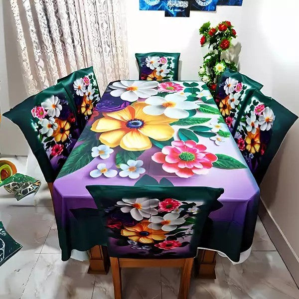 🤍💖 China Premium 3D Print Table Cloth Set 🤍💖
