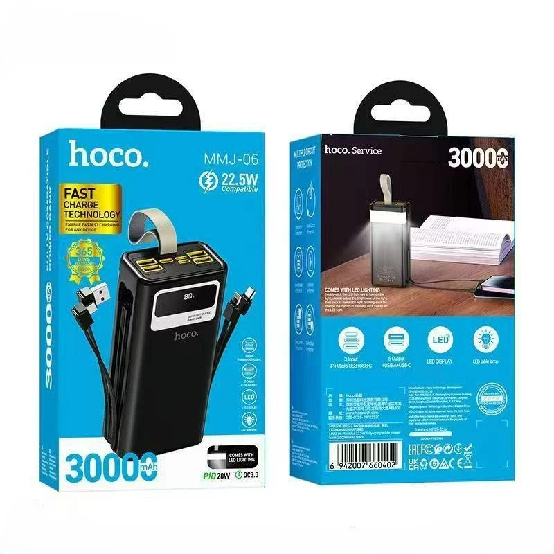 Hoco MMJ06 30000mAh Power Bank (22.5W Fast Charging)