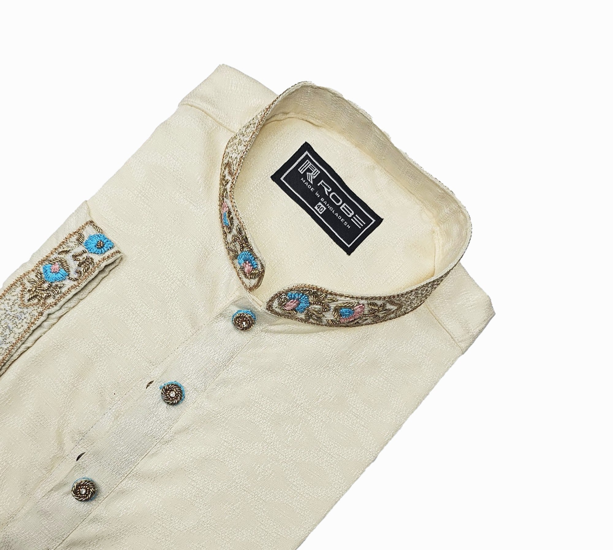 🤍💖Indian Cotton Gorgeous Karchupi Panjabi 🤍💖
