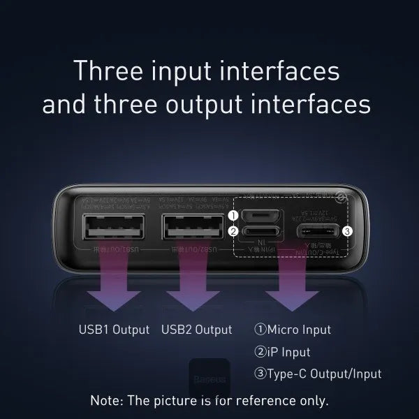 🤍💖 Baseus Adaman 20000mAh 22.5W Metal Power Bank with Digital Display – Black 🤍💖