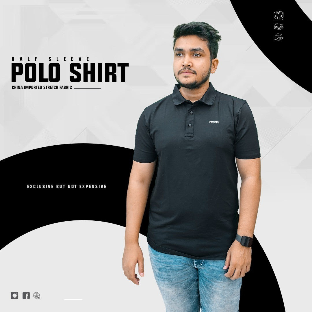 🤍💖 China Stretch Half sleeve polo shirt 🤍💖