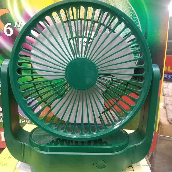 🤍💖 High Quality Rechargeble & Portable Desk Fan EN 1300 (green) 🤍💖