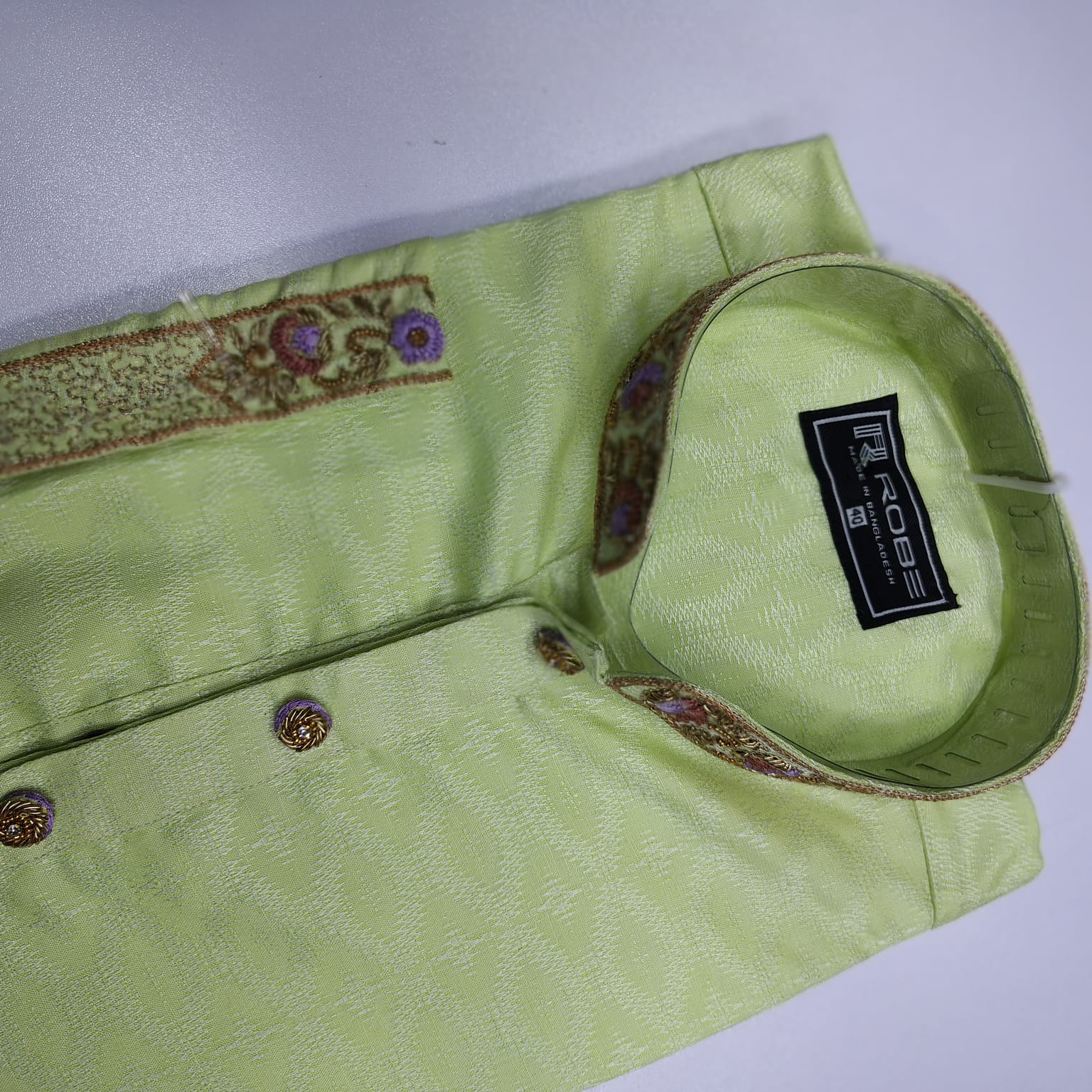 🤍💖Indian Cotton Gorgeous Karchupi Panjabi 🤍💖