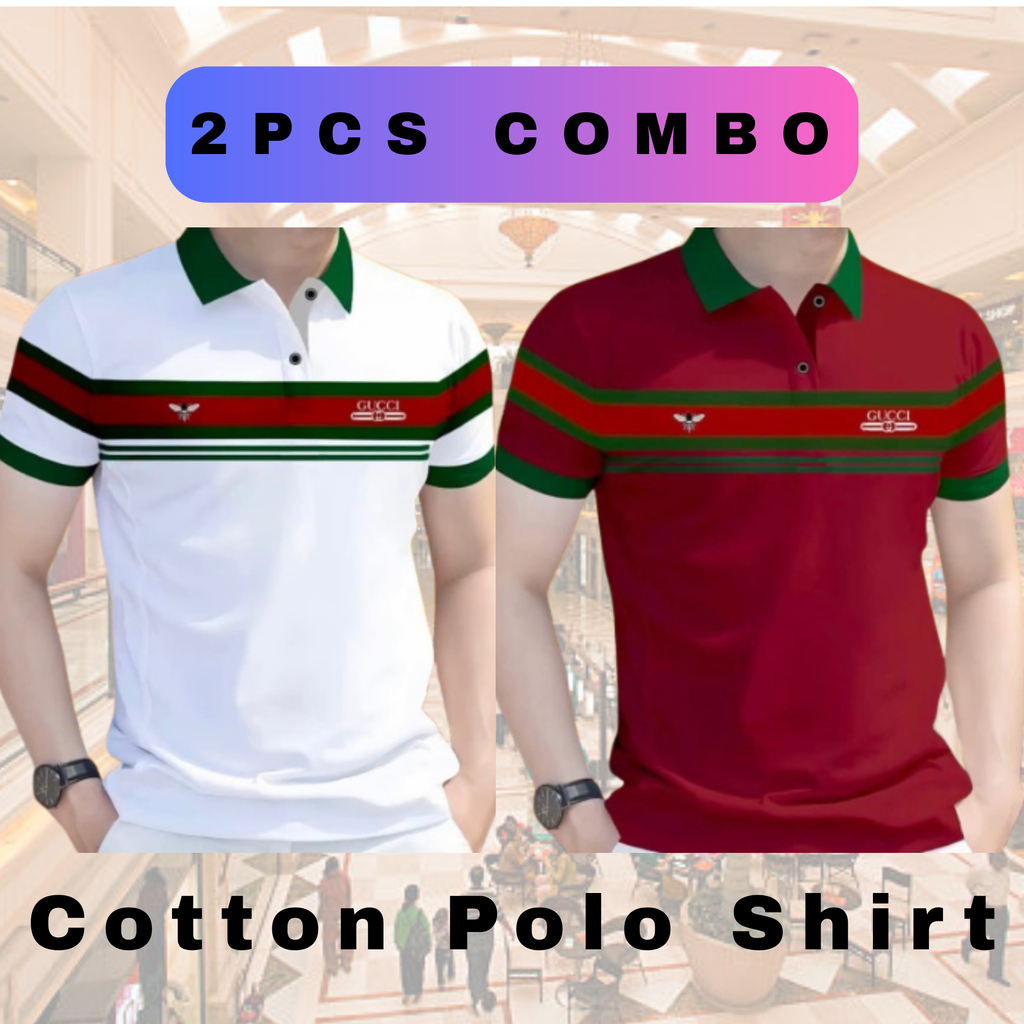 🤍💖 Combo Cotton Polo Shirt For Men's 🤍💖