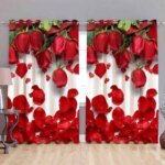2 Piece 3D Print Premium curtain - Image 2