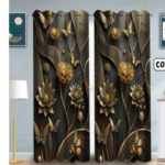 2 Piece 3D Print Premium curtain - Image 3
