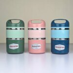 2.5 Layers 1.13L Stainless Steel Lunch Box - Image 2