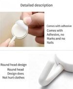 20 pcs Wall Hanging Hooks, Punch Free Hook for kitchen, bedroom or any tipe of accessories - Image 6