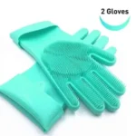 2Pcs Magic Silicone Dish Washing Gloves(2Pcs) - Image 5