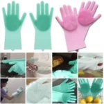 2Pcs Magic Silicone Dish Washing Gloves(2Pcs) - Image 7