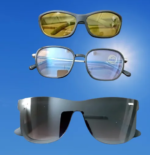 3 Glasses Combo Package - Stylish White Glasses & Black Glasses & Night Vision Sunglasses - 3 in One - Image 2