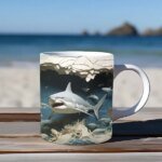 3D Fish In Water Design Mug