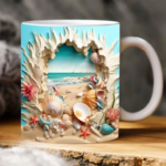 3D Fish In Water Design Mug - Image 2