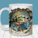3D Fish In Water Design Mug - Image 2