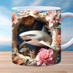 3D Fish In Water Design Mug - Image 2