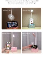 4 in 1 Multi-function LED Desk Lamp With Fan - Image 3