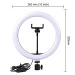 6 Fit Tripod Stand +10" Ring Light + K9 Microphone Combo - Image 5