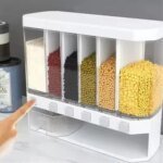 6-in-1 Wall Mounted Food Storage Box for Kitchen - Image 2