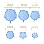 6Pcs Silicone Stretch Lids Reusable Food Storage Reusable Various Sizes Cover for Bowls - Image 3