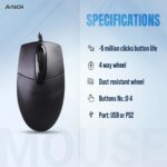 A4tech OP-720  Wired Mouse - Image 2