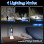 ALLYES LED Rechargeable Flashlight (Zoomable, 4 Modes, Tactical, IP65 Waterproof, Type‑C) - Image 5