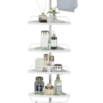 Adjustable Bathroom Corner Shelf Rack - Image 3