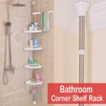 Adjustable Bathroom Corner Shelf Rack - Image 4