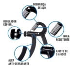 Adjustable Power Exercise Gripper Strengthener Hand Grip with Counter 5kg to 60kg Presser 1 pc - Image 4