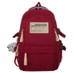 Aesthetic Large Capacity Backpack (Red) - Image 2
