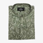 All over Print Cotton Panjabi ( Light Olive) - Image 2
