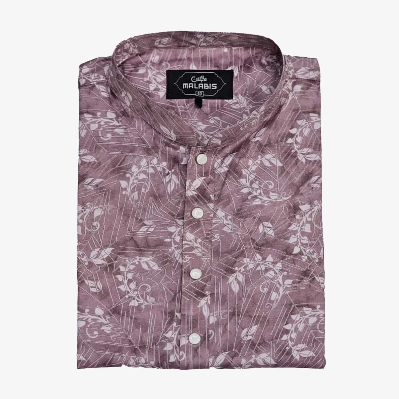 All-over-Print-Cotton-Panjabi-Pink All over Print Cotton Panjabi ( Pink) - Image 1