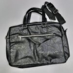 Amsburg Laptop Leather Bag(Black) - Image 7