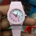 Arabic Dial Premium Marble Finish Watch with Butterfly Lock - Image 3