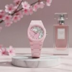 Arabic Dial Premium Marble Finish Watch with Butterfly Lock - Image 2