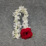 Artificial Hair Rose Flower For Woman ( Rose With Gajra flower)