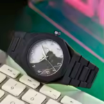 Aura watch 2025 New Arabic Aura Watch Black Modern Creative Design ( Black) - Image 7