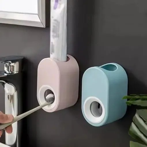 Automatic-Toothpaste-Dispenser-Wall-Mount-Toothpaste-Squeezer Automatic Toothpaste Dispenser Wall Mount Toothpaste Squeezer - Image 1