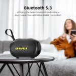 Awei KA1 TWS Bluetooth Speaker IPX5  360° Full Surround Sound Enhanced Bass Portable Speaker With RGB Colorful Lighting
