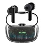 Awei T52 ANC TWS Wireless Earbuds Colorful Breathing Light Headphones