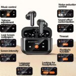 Awei T56 ANC Earbuds with LED Touch Display - Image 8