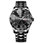 BINBOND 2521 Luxury Brand Luminous Quartz Watch For Men (full black) - Image 3
