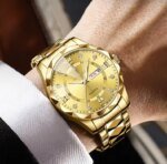 BINBOND 2521 Luxury Brand Luminous Quartz Watch For Men (full golden) - Image 4