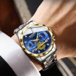 BINBOND B1236 Brand Fashion Tourbillon Dial Quartz Watches Men’s Luxury Stainless Steel - Image 4