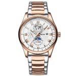 BINBOND B3982 New Style Silver Men Quartz Watch Authentic Stainless Steel Band  Date Display Dials Decoration Watch - Image 2