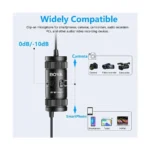 BOYA BY-M1 Pro II Universal Lavalier Microphone- No Need Batteries - Image 4