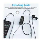 BOYA BY-M1 Pro II Universal Lavalier Microphone- No Need Batteries - Image 5