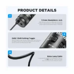 BOYA BY-M1 Pro II Universal Lavalier Microphone- No Need Batteries - Image 6