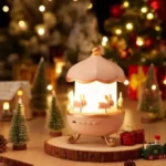 Bunny Carousel Night Light Projector – Rotating LED Star Projection Lamp for Kids Room & Magical Nursery Decor Rotatable Rabbit Night Lamp - Image 2