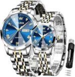 Butter Fly Lock OLEVS 9931G New Exclusive Design Quartz Watch for Men (Blue) - Image 5